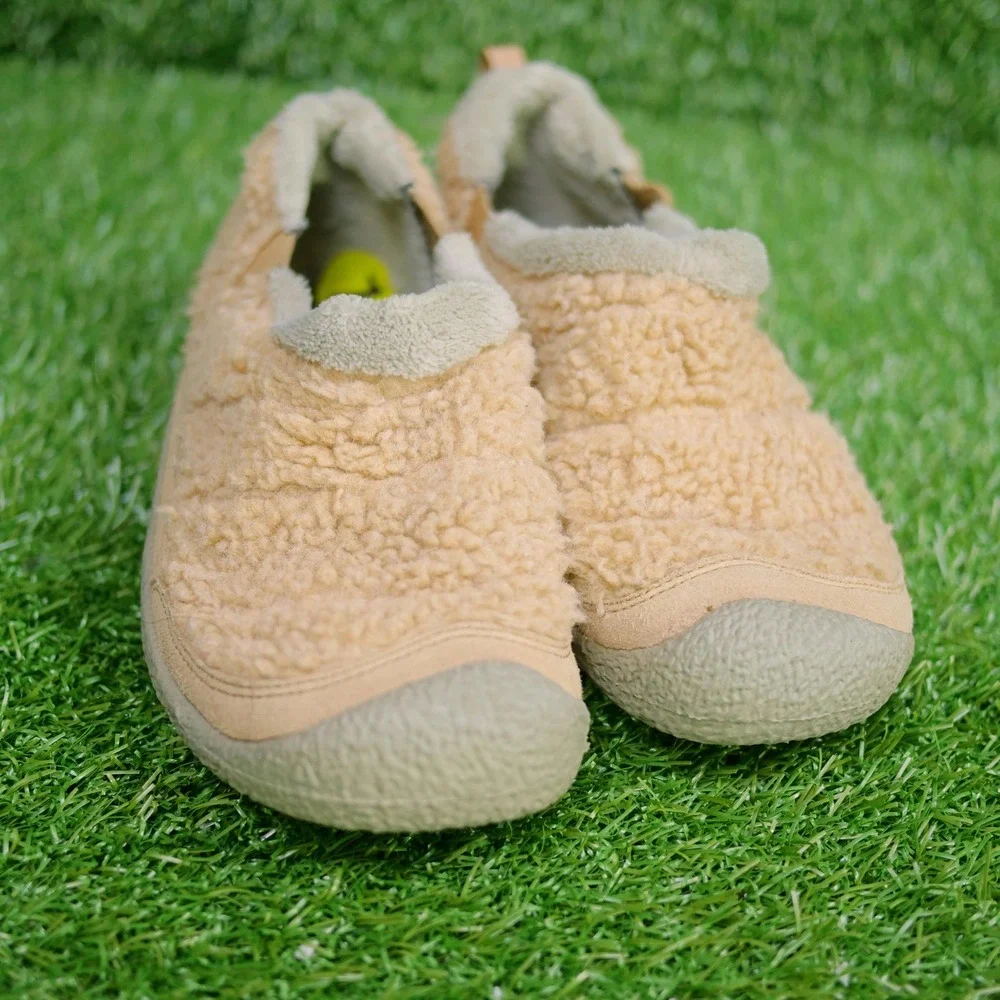 Keen Howser II Slip On Tan Faux Shearling Fleece - Kids Size 1